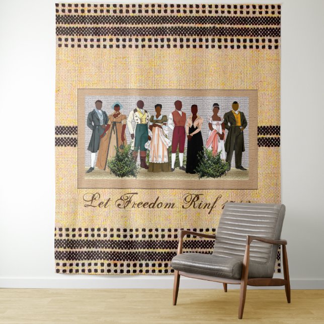 Tenture Liberté américaine africaine (En situation)