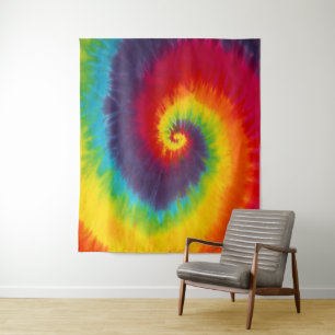 Tenture Lien Tie and Dye Tourbillon Groovy Couleurs Fraîch