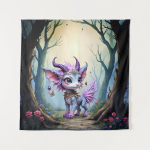 Tenture Lilac Whisper – Gardien de la Forêt Enchantée. 
