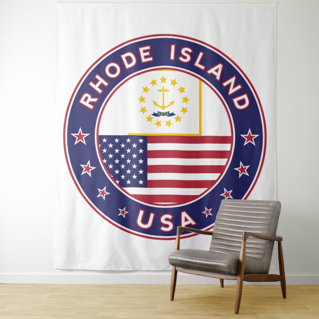Tenture L'île Rhode (En situation)