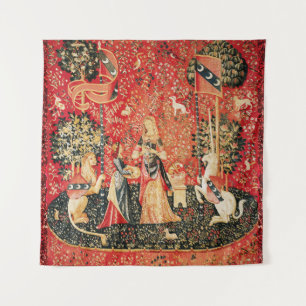 Tenture Lion D'ENFANCE ET D'UNICORN, Fleurs D'Imaginaires,