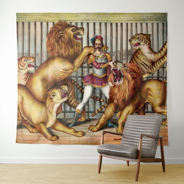Tenture Lion Tamer  (En situation (horizontale))