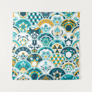 Tenture Lisbonne géométrique Azulejo tuile motif, portugai