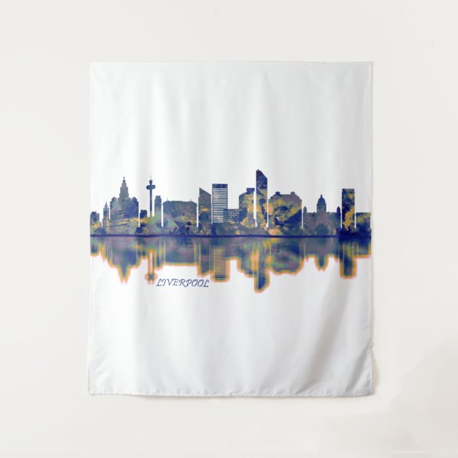 Tenture Liverpool Skyline (Devant)