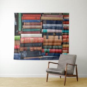 Tenture Livres Lire l'amour vieux livres