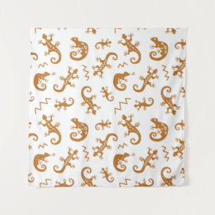 Tenture Lizards Chameleons : Design Motif sans couture.