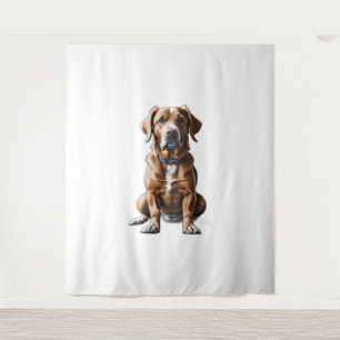 Tenture logo design t-shirt chien