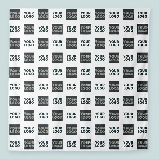 Tenture Logo simple à répétition 2 | Blanc (Créateur téléchargé)