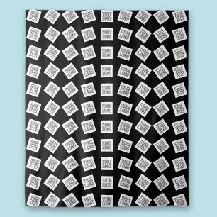 Tenture Logo unique ou Motif d'image Noir (modifiable)