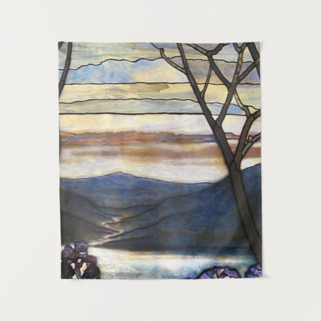 Tenture Louis Comfort Tiffany - Vitrail 4 Magnolias (Devant)