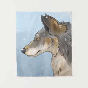 Tenture Loup du Nord-Ouest