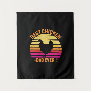 Tenture Louvain de poulet Meilleur papa de poulet jamais