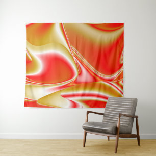Tenture Love and Gold Abstrait 3D Rainbowart