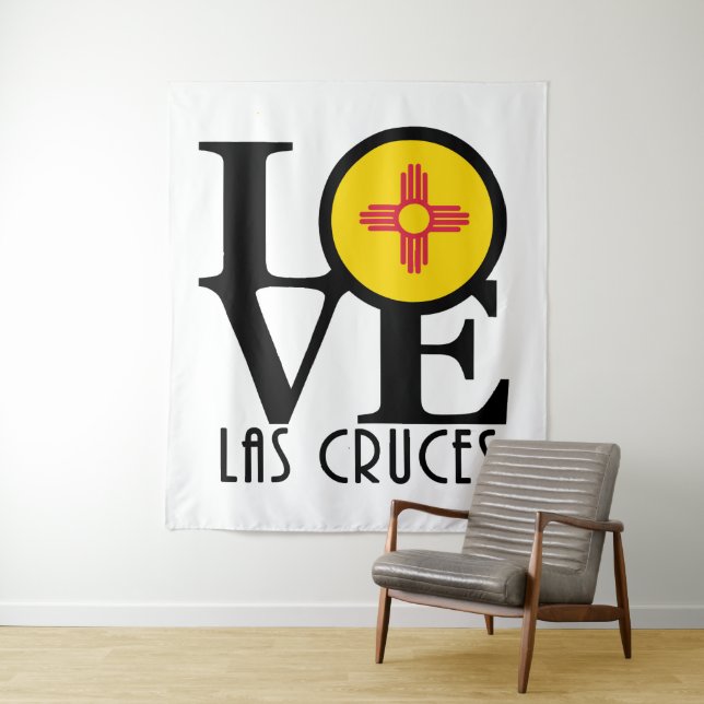 Tenture LOVE Las Cruces Nouveau-Mexique (En situation)