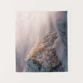 Tenture Lumière étonnante et brouillard sur la montagne