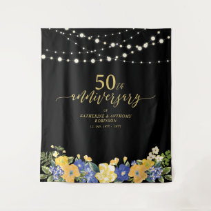 Tenture Lumières Guirlandes & Fleurs 50e Anniversaire de M