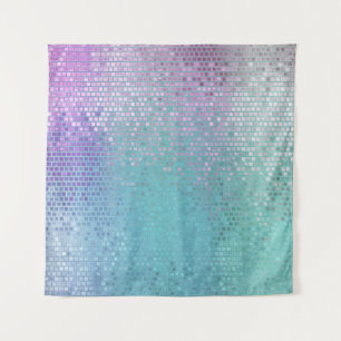 Tenture Lumineuse mosaïque Abstraite brillante multicolore