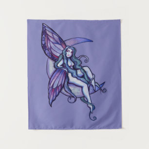 Tenture Lune Enfant Fée Lune Enfant Féerie Art Fae