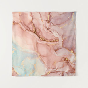 Tenture Luxe naturel peinture abstraite d'art fluide en al