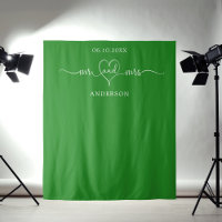 M. mrs photo coeur forêt mariage vert