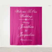 Magenta Photo Prop Mariage fond de page