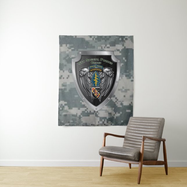 Tenture Magnifique 5e Groupe des forces spéciales (aéropor (En situation)