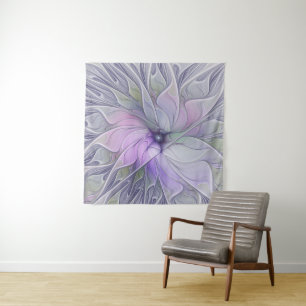 Tenture Magnifique beauté moderne abstraite fleur d'art fr
