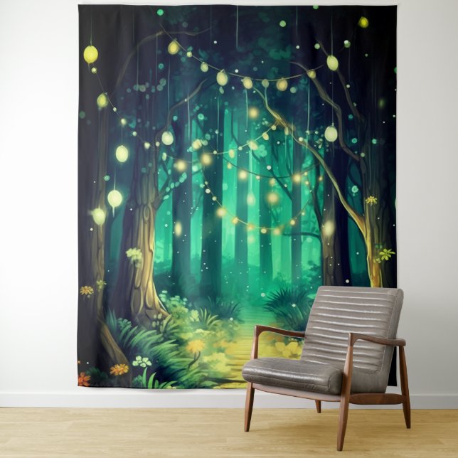 Tenture Magnifique toile de fond de mariage pour le soir (En situation)