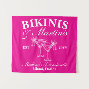 Tenture Maillots de bain rose vif personnalisés et enterre