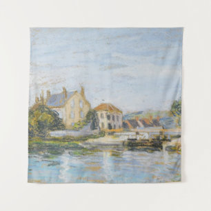 Tenture Maisons au bord de l'écluse de La Garonne Sisle