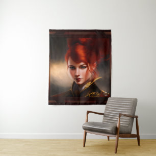 Tenture Maîtresse du vent AI Concept Art par Xzendor7