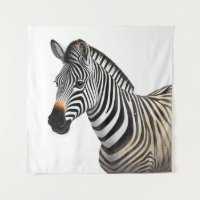 Majestic Zebra Portrait Réaliste Faune Art