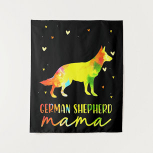 Tenture Maman berger allemand coloré