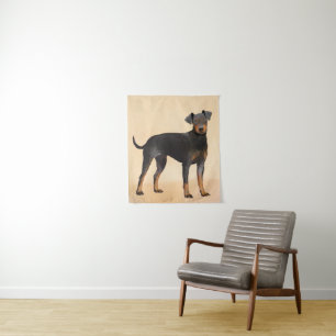Tenture Manchester Terrier Peinture Art animal original