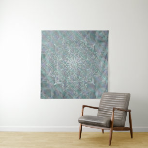 Tenture Mandala chic bohème reflets iridescents