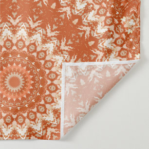 Tenture Mandala orange.