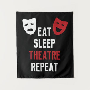 Tenture Manger Dormir Atre Répéter - Gif Acteur Musical Br