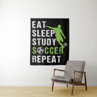Mangez Sleep Study Soccer Répéter Garçon Soccer Jo