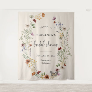 Tenture Mariage Bohème aux Fleurs Sauvages