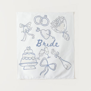Tenture Mariage de la mariée Couple marié Mari femme