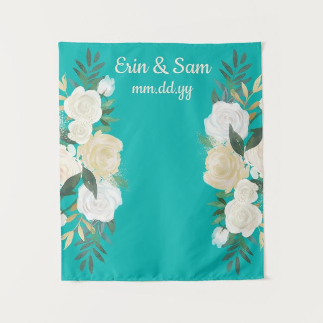 Tenture Mariage de verdure Photo Booth Backdrop Spring Boh (Devant)