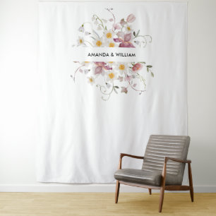 Tenture Mariage Floral Élégant