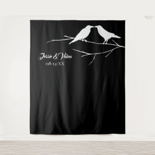 Tenture Mariage gothique de corbeaux