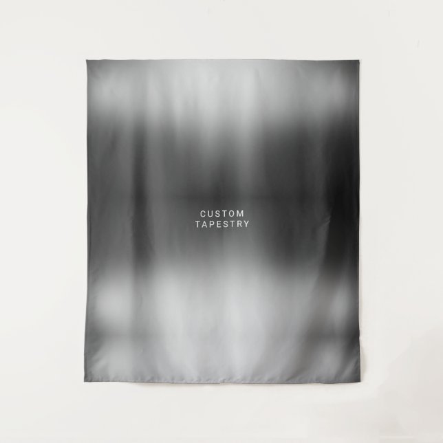 Tenture Mariage gris argenté et texte personnalisé (Devant)