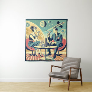 Tenture Martini Space Travel Affiches de l'équipage de con