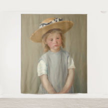 Mary Cassatt - Enfant en paille Casquette