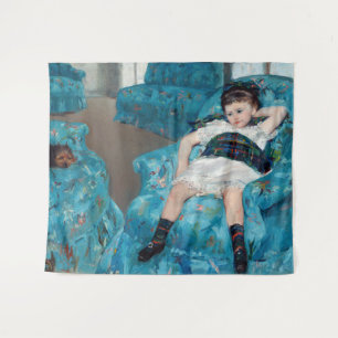 Tenture Mary Cassatt - Petite fille dans un fauteuil bleu