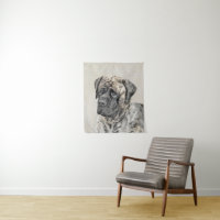 Mastiff anglais (Brindle) Peinture - Chien Art