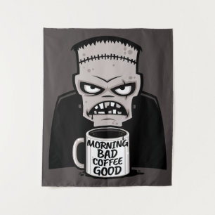 Tenture Matin Mauvais Café Bon Monstre Réanimé