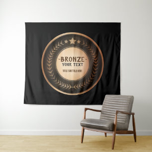 Tenture MÉDAILLE Bronze Champion DIY IMPRESSION PERSONNALI